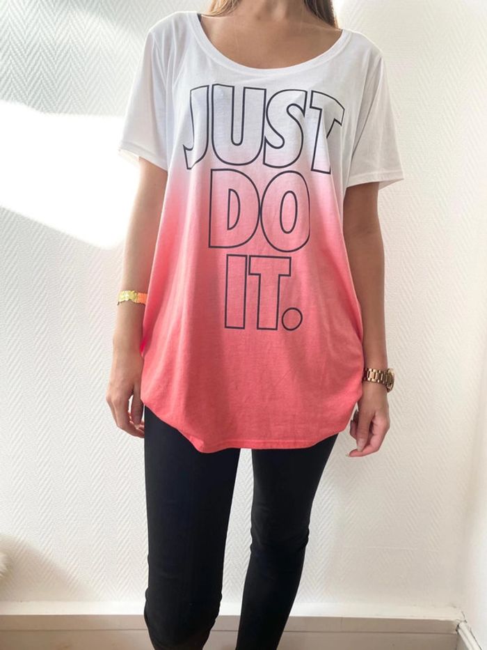T-shirt NIKE en coton Taille Large - photo numéro 2