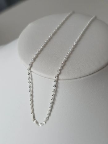 Collier maille Torsadé 2mm 60cm