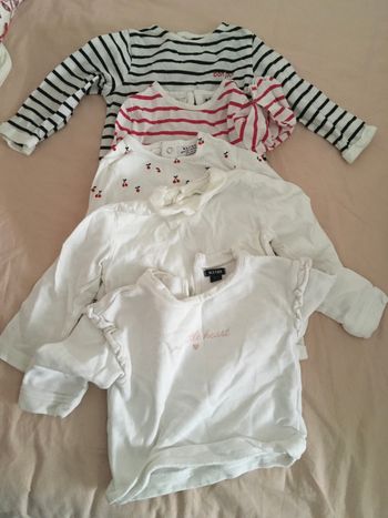 Lot tee shirts 12 mois manches longues