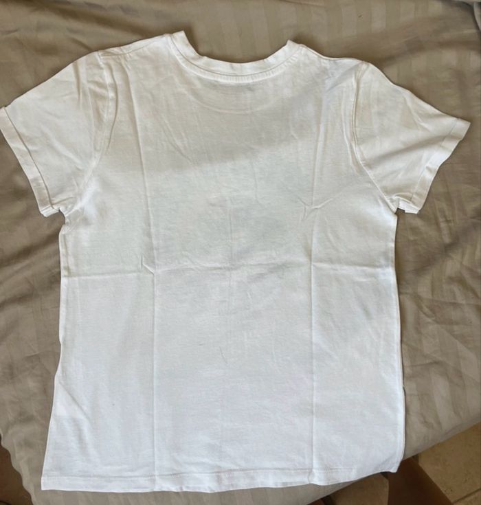 T shirt blanc avec écritures en bleu FB Sister - photo numéro 2