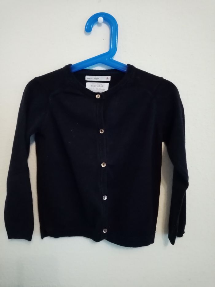 5 ans zara girls gilet boutonnés bleu marine /excellent état - photo numéro 5