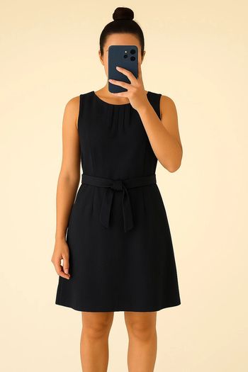 Élégante robe noire Laura Clément vendue par La Redoute, taille 38, en très bon état.