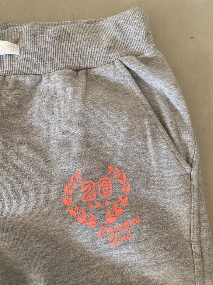 Pantalon jogging gris clair La Redoute R Teens 14 ans - photo numéro 4