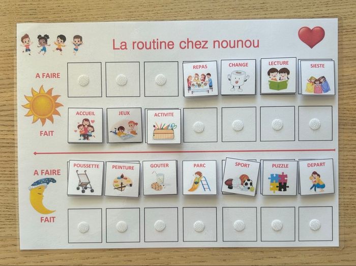 Fiche routine chez nounou - photo numéro 2