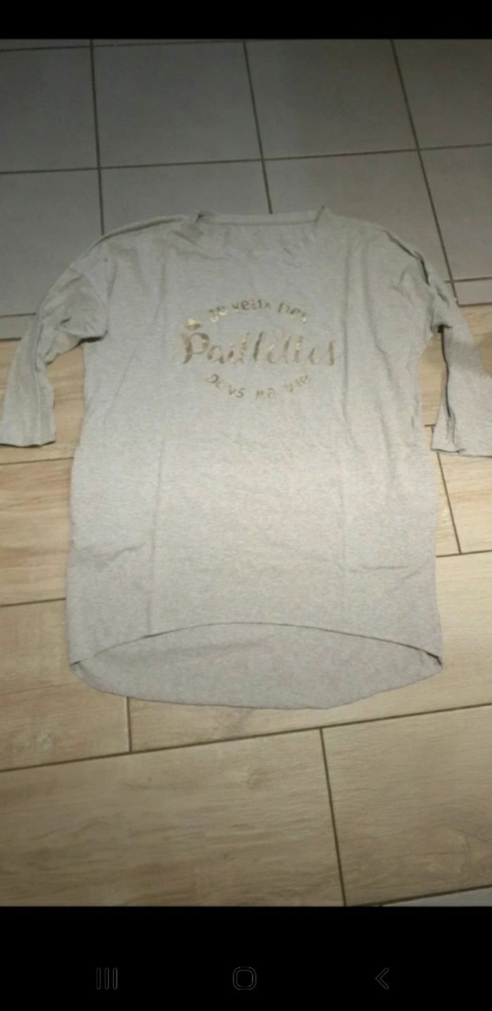 Tunique femme je veux des paillettes dans ma vie L