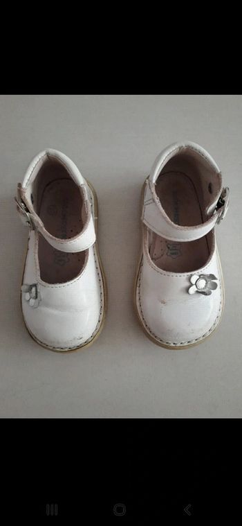 Ballerine fille cuir 21 Orchestra blanche