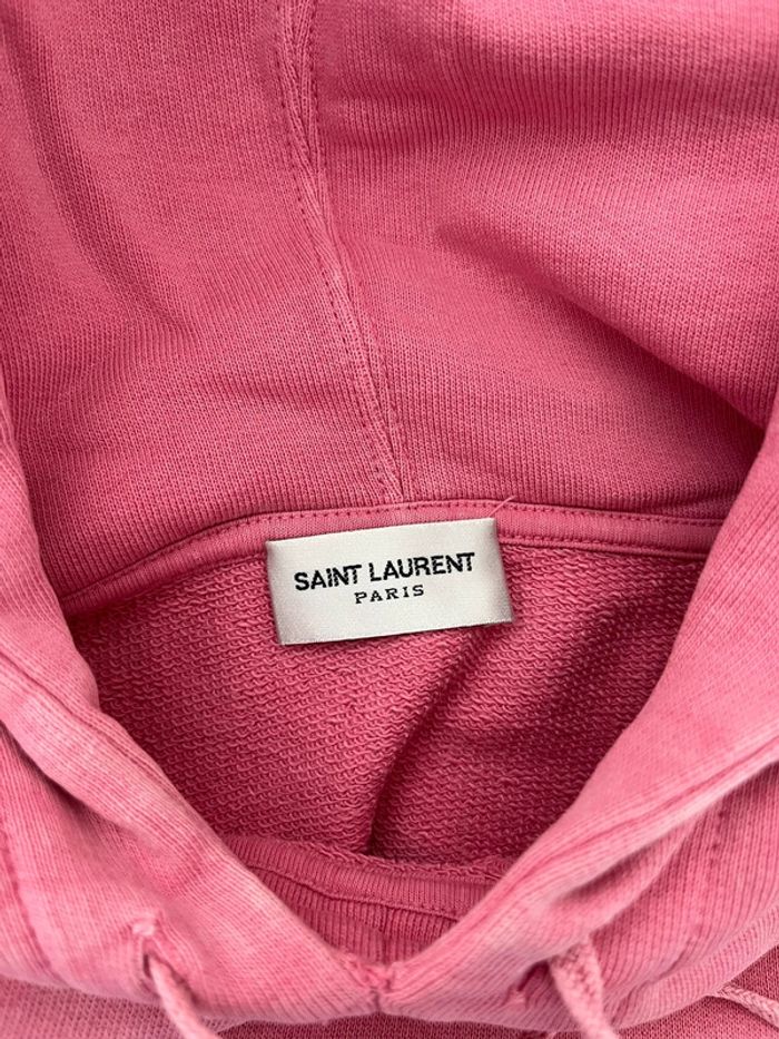 Sweat à capuche rose Saint Laurent - photo numéro 7