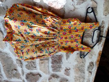 robe jaune fleurie 8 ans