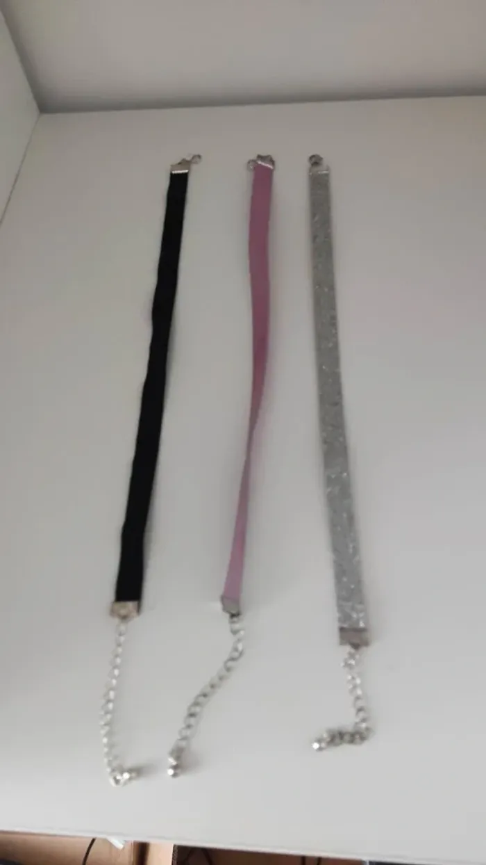 Lot de 3 ras de cou