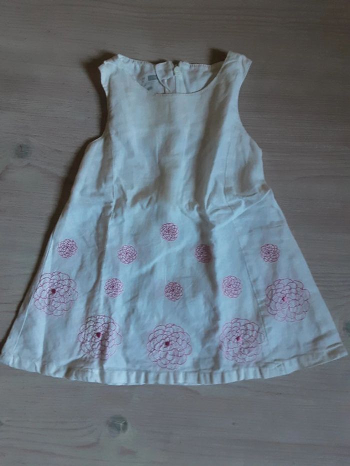 Robe été lin coton T. 74cm