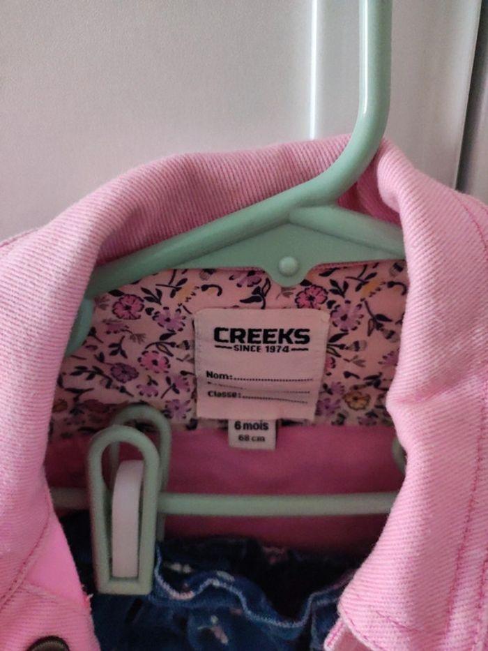 Ensemble en jean creeks 6 mois 68 cm veste + jean - photo numéro 3