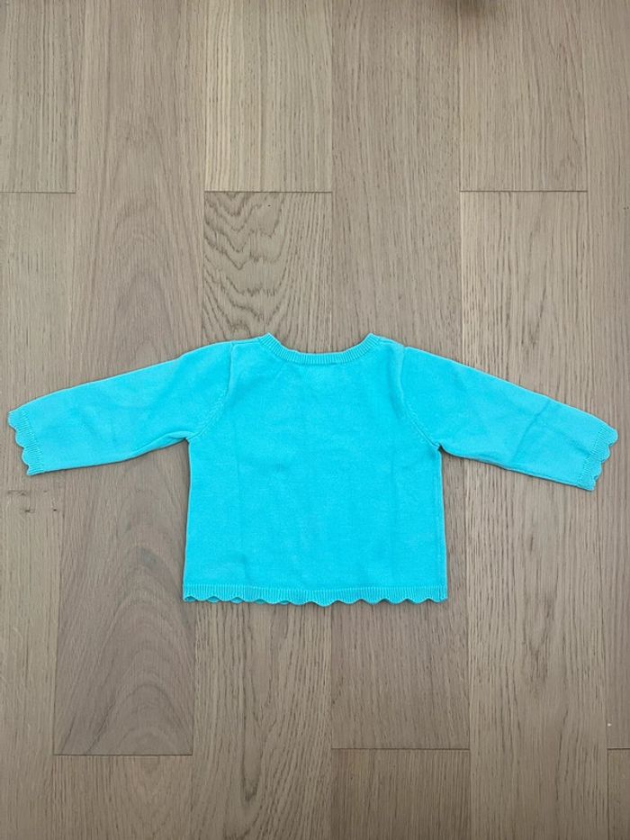 Gilet turquoise Jacadi - photo numéro 3