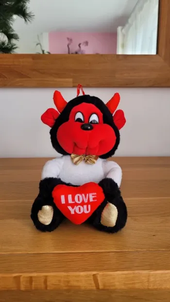 Peluche petit diable vintage 12cm