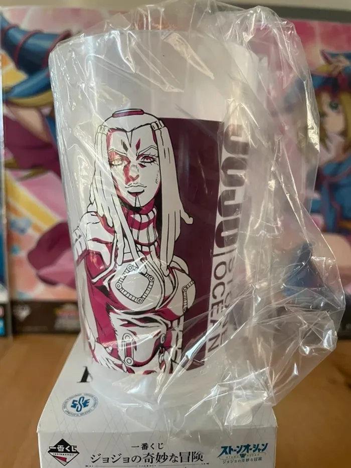 JoJo's Bizarre Adventure – Verre plastique Ermes Costello Ichiban Kuji Stone Ocean 12 cm - photo numéro 2
