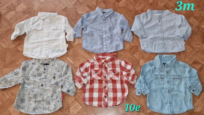 Lot 6chemise 3mois