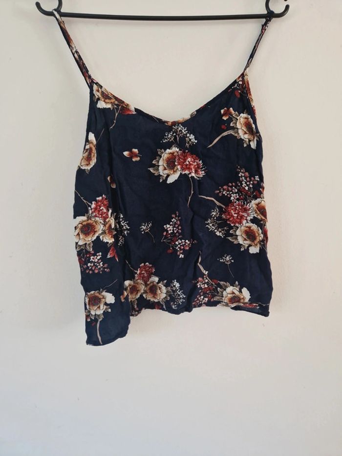 Crop top fleuri