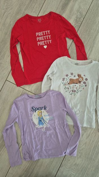 Lot t-shirt fille 10 ans