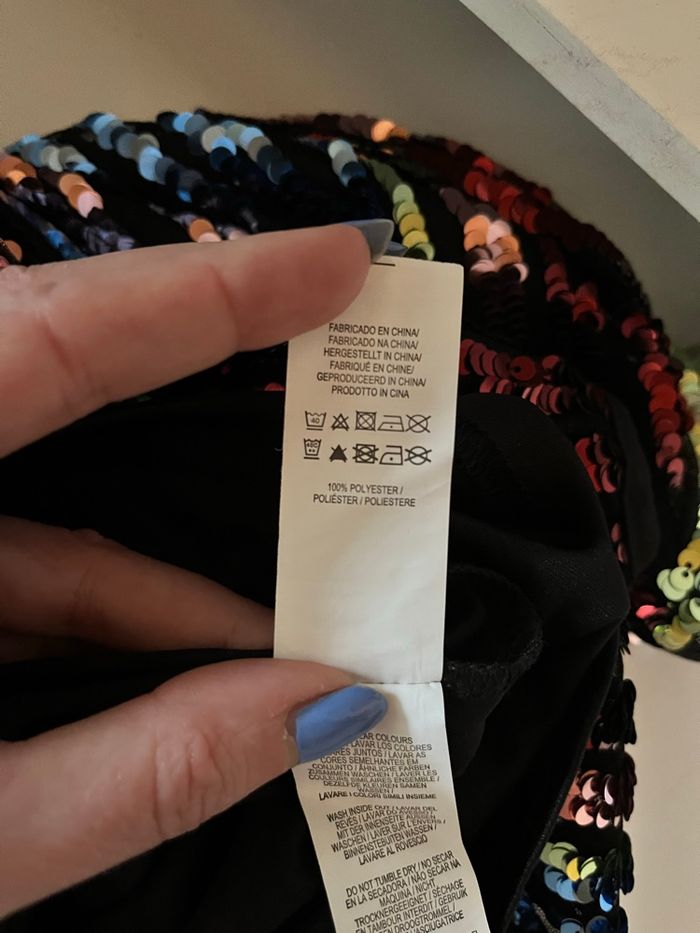 Longue jupe sequins multicolores Primark T36 TBE 🪩 - photo numéro 4