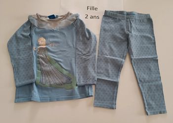 Pyjama reine des neiges Disney 2 ans
