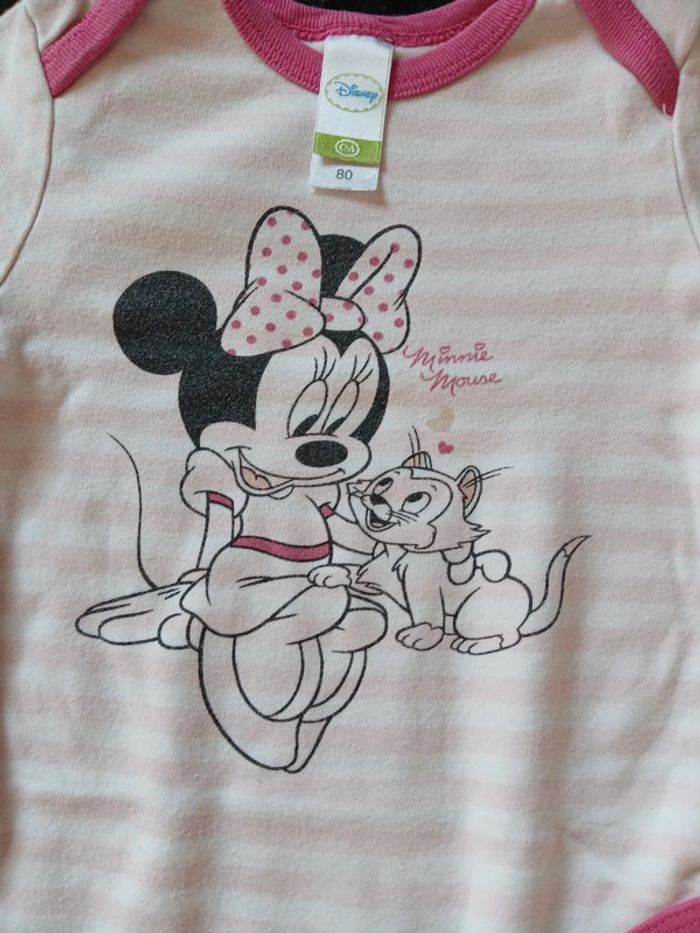 Lot de 2 bodies minnie 18 mois fille - photo numéro 3