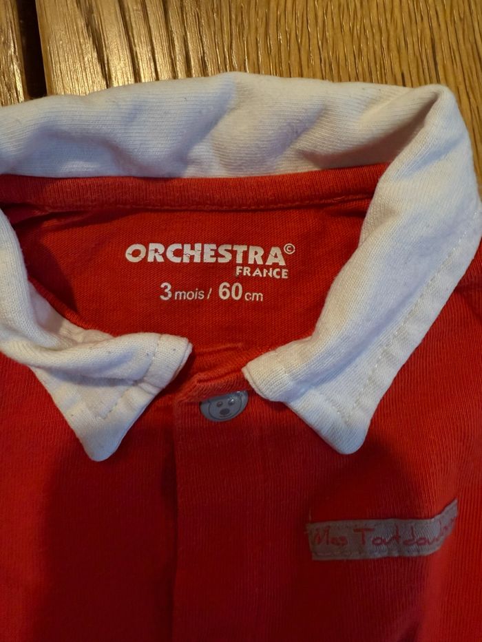 Polo Rouge Orchestra Bébé Garçon 3 Mois Très Bon État – Réduction sur Lot - photo numéro 3