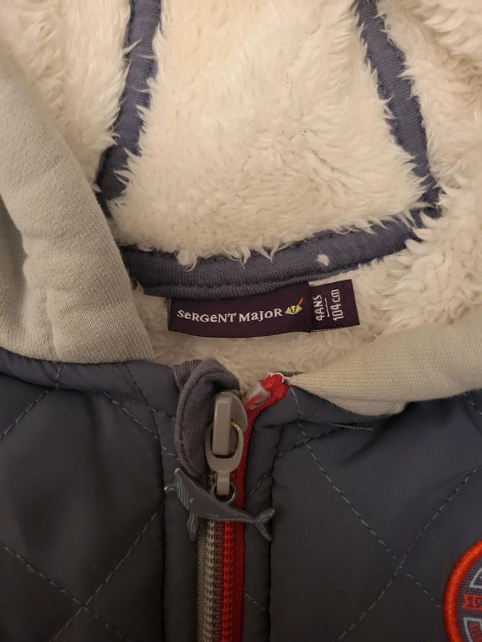 Veste Gilet polaire à capuche chaud Sergent Major 4 ans 104 cm  Neuf - photo numéro 5
