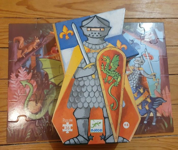 Puzzle le chevalier et le dragon