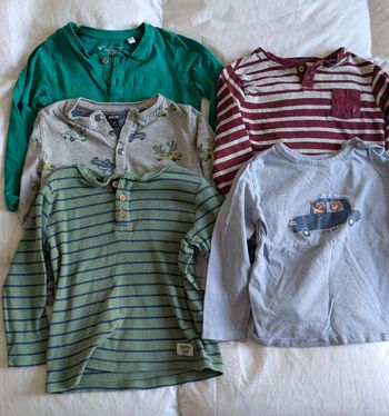 Lot teeshirt manches longues 