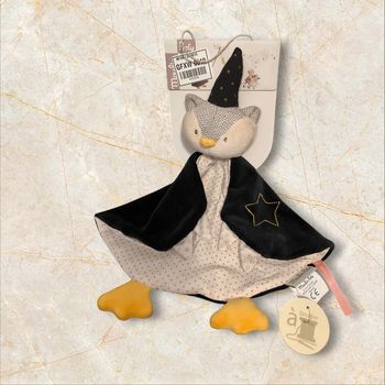 Doudou plat hibou 🦉 magicien Moulin Roty