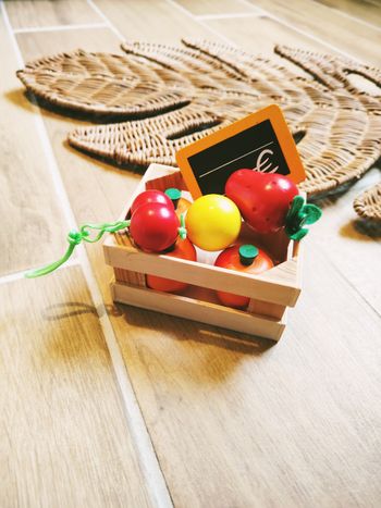 🍓Dinette petite cagette de fruits en bois marque Janod