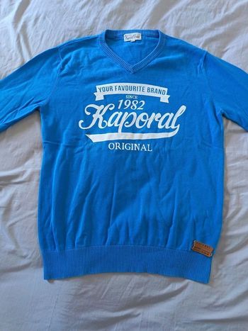 Pull bleu Kaporal 16 ans