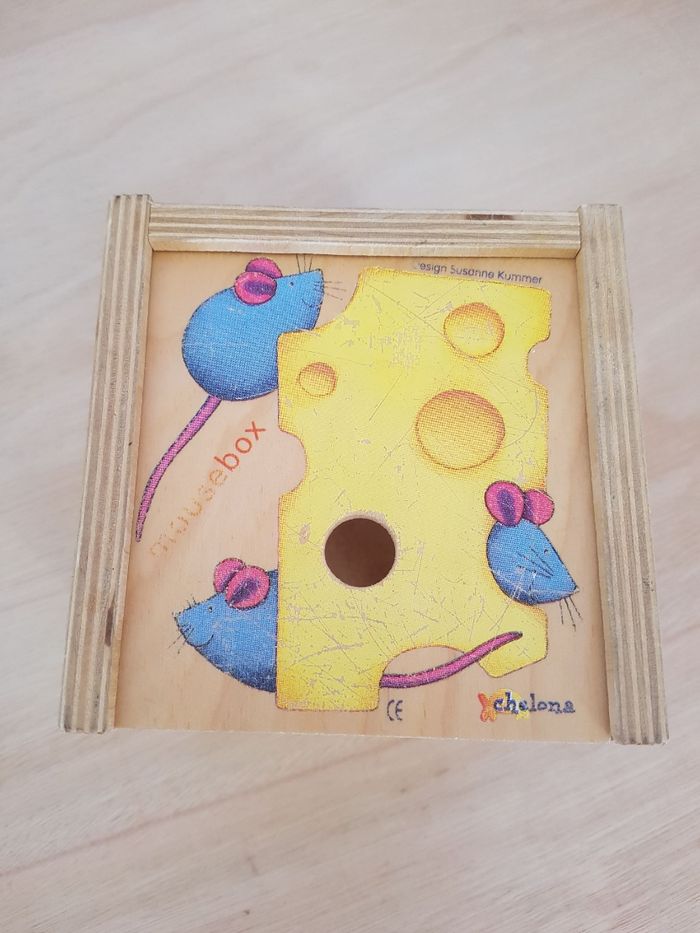Chelona boîte à formes en bois Mouse box - photo numéro 8