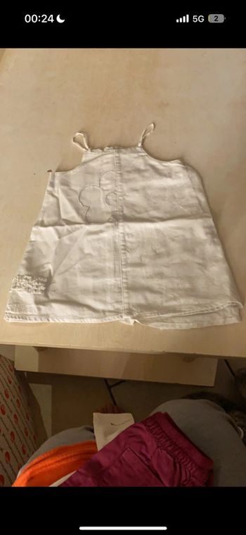 Robe blanche et argenté Orchestra 12 mois