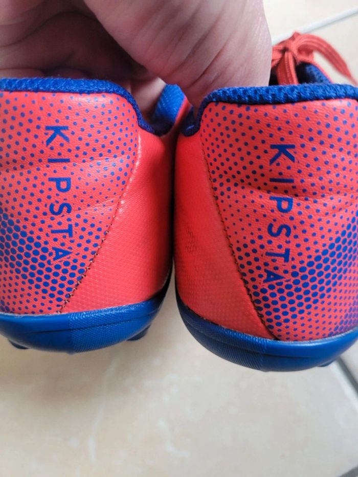 Chaussures Foot Kipsta 38   rouge - photo numéro 7