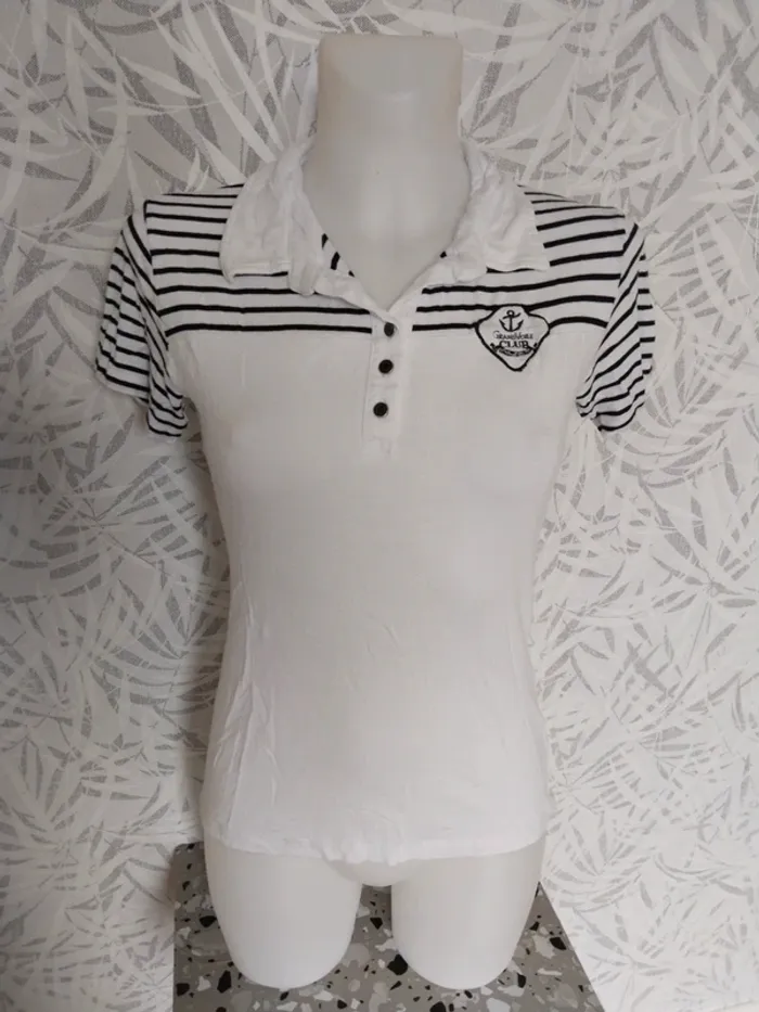 Polo rayée femme marque Grand Voile taille 36 S