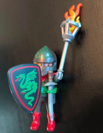 Playmobil Chevalier Dragon vert