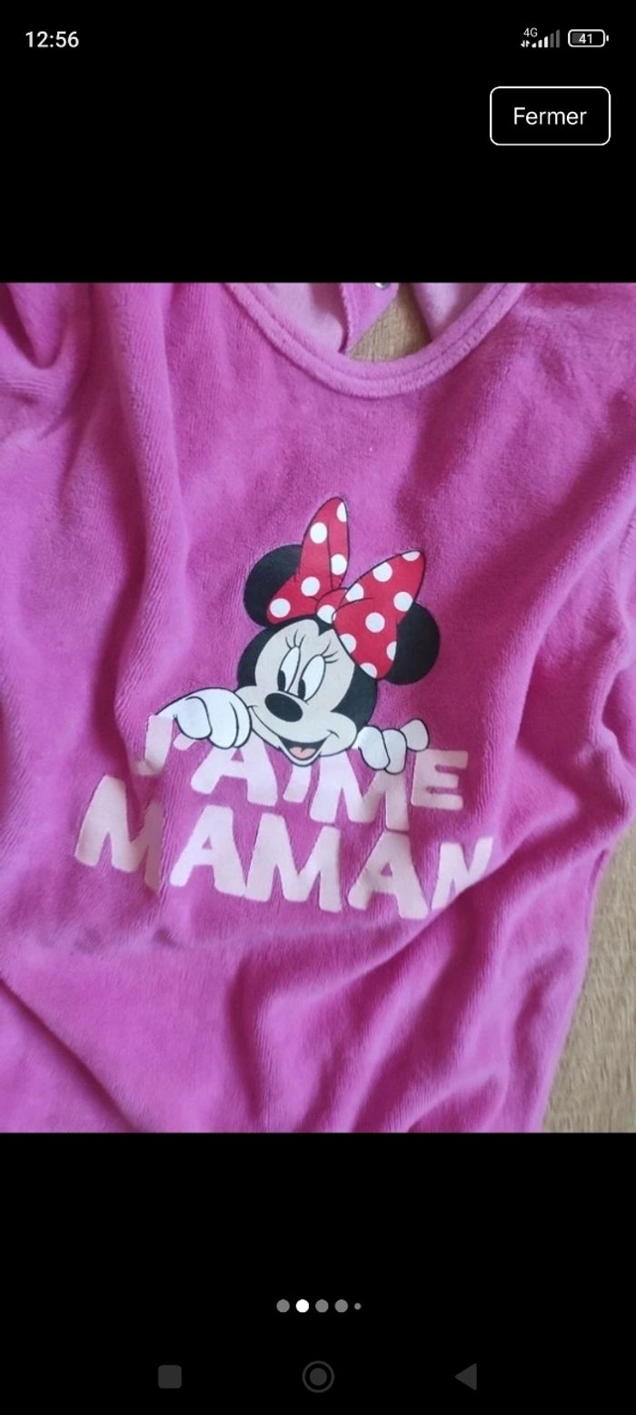 Pyjama fille Disney Minnie 18 mois