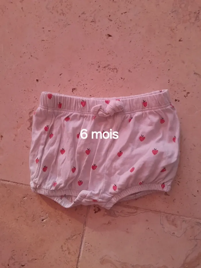 Short fille 6mois
