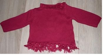 pull rouge tape à l'oeil 6 mois en tbe