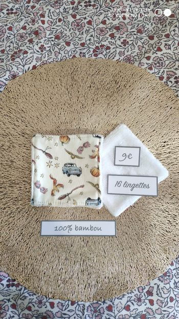 16 lingettes lavables neuf