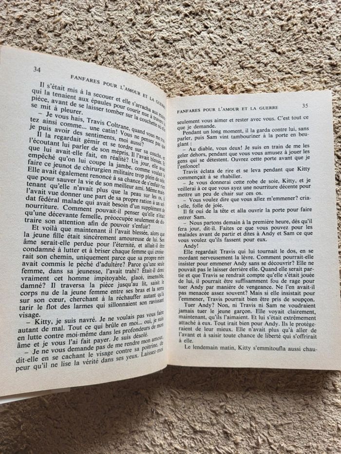 Livre relié "Fanfares pour l'amour et la guerre" de Patricia Hagan - photo numéro 7