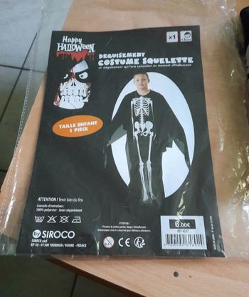Déguisement halloween squelette