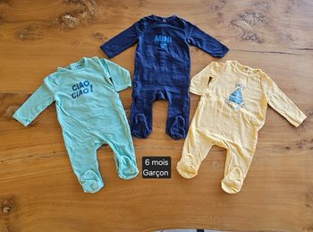 Lot de pyjamas fins bébé garçon