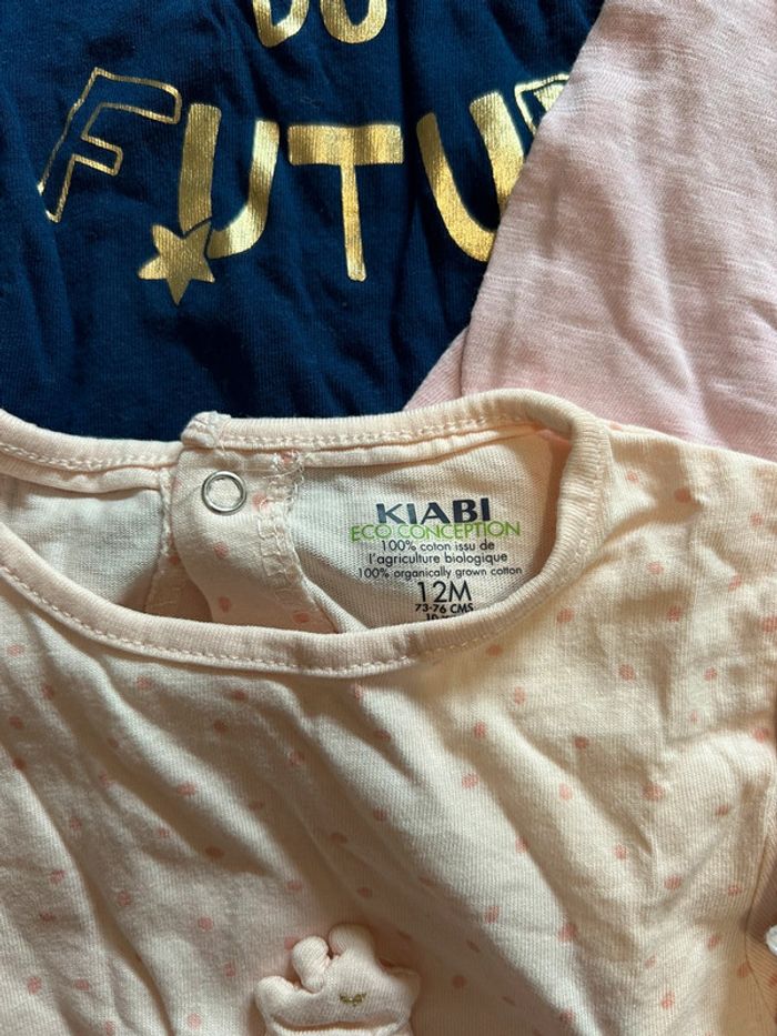 Lot 5 t shirts manches courtes 12 mois - photo numéro 6