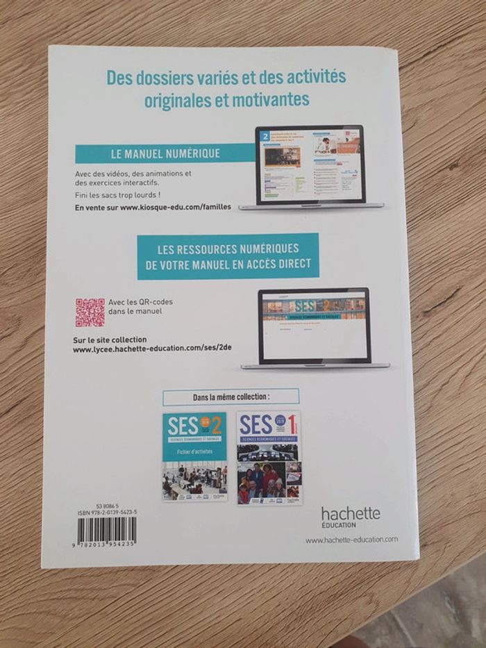 Livre SES seconde 2de - photo numéro 2