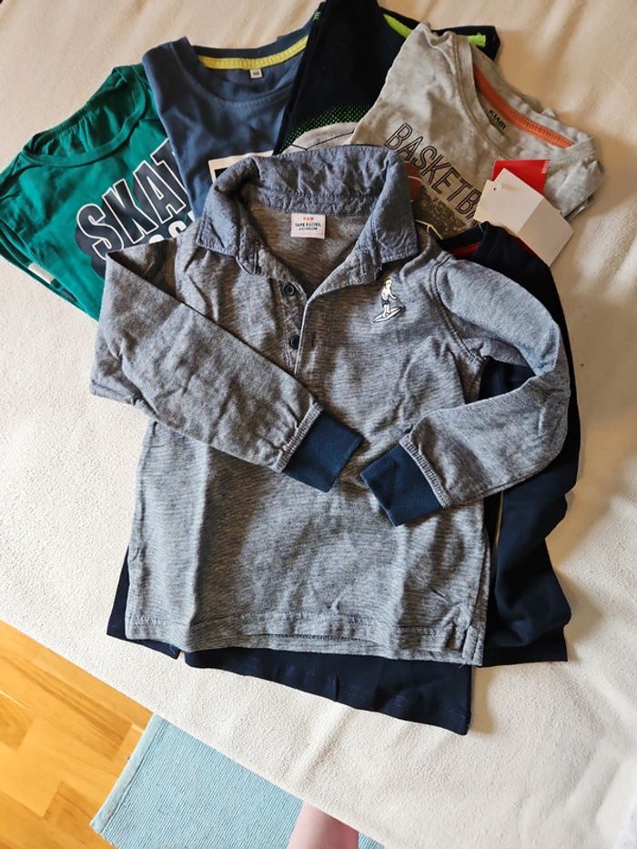Lot de 7 tee-shirts garçon manches longues 4 ans - photo numéro 7