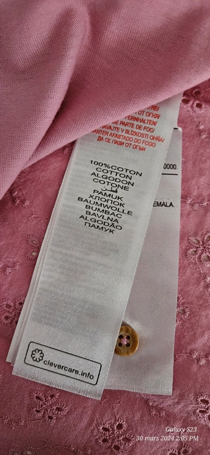 Tee-shirt manches courtes dos broderie anglaise 11A sgmj - photo numéro 5