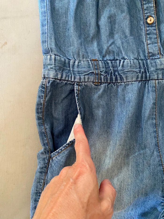 Salopette en jeans Zara Kids à bretelles 11 / 12 ans 152 cm - photo numéro 5