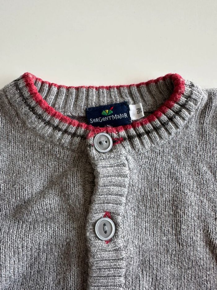 Gilet garçon gris - 9 mois - Sergent Major - photo numéro 4
