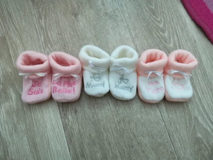 Lots de 3 paires de chaussons